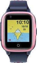 DARZ Smartwatch voor kinderen - Smartwatches - Smartwatch kind - GPS horloge kind – GPS tracker kind met bel en videofunctie - 4G videobellen - spatwaterdicht - SOS alarm – Roze