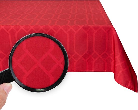 CIEEIN CIEHT Tafelkleden PU tafelloper Schrijfmat Waterdicht en vlekbestendig Gemakkelijk schoon te maken Wit 50x180cm