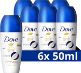 Dove Original Advanced Care Anti-Transpirant Roller - 6 x 50 ml - Voordeelverpakking