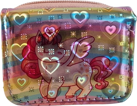 Kinderportemonnee - Portemonnee - Klein - Metallic Unicorn - 6