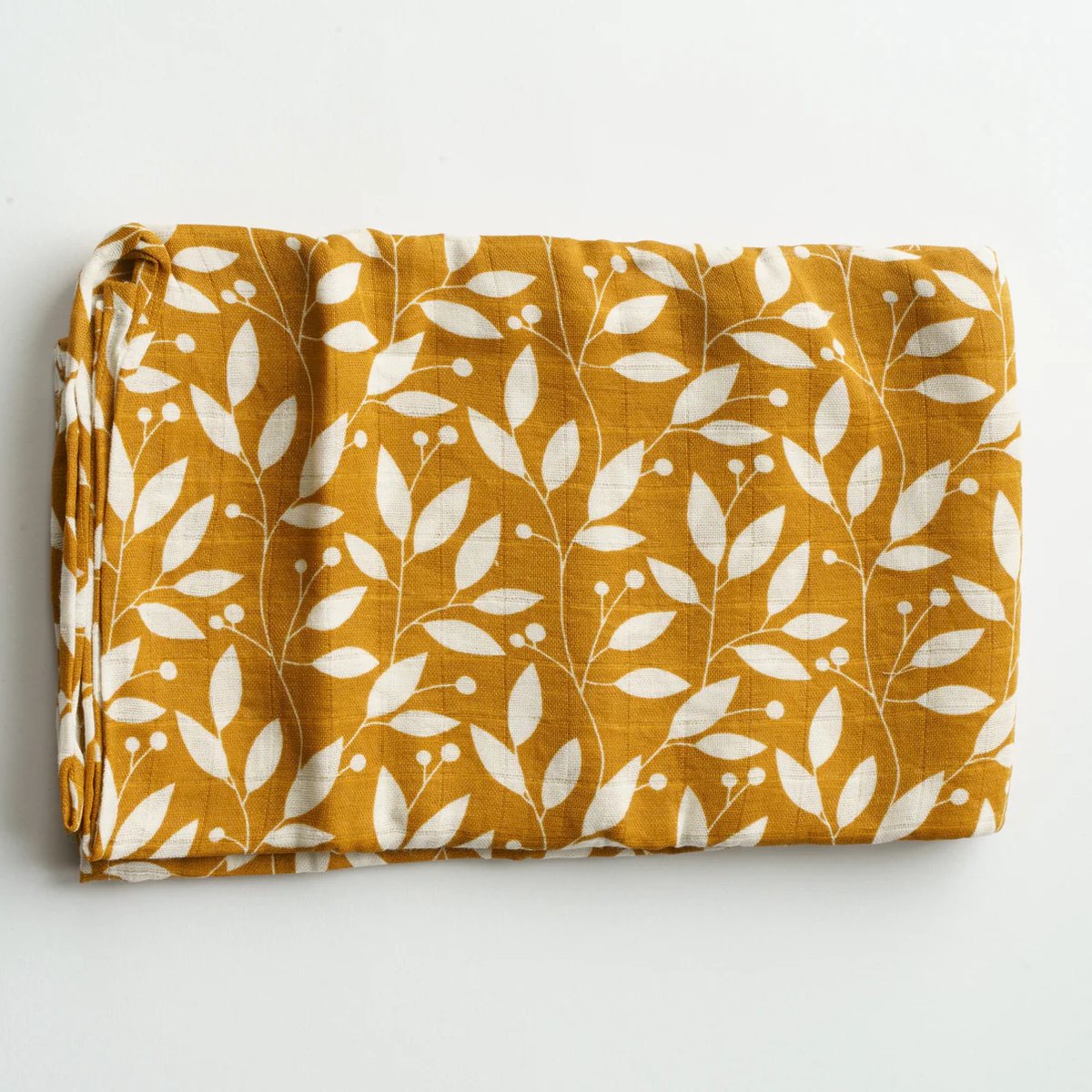 Goedkoopste Tess & Tobi | Hydrofiele doek XL | Duurzaam | 120x110 | Bruin met blaadjes