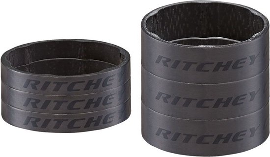 Ritchey Wcs jeu d'entretoises carbone ud mat 3x5mm + 3x10mm