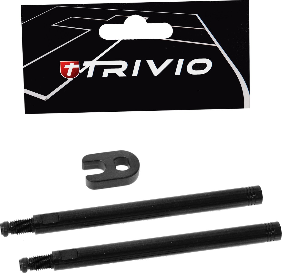 Trivio - Ventielverlenger Set Zwart 70MM Inclusief Gereedschap