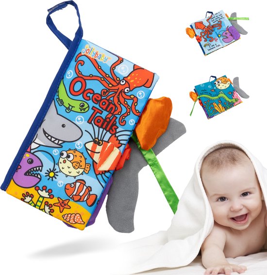 Foto: Babyboekje knisperboekje babyspeelgoed zwemband boek voor kinderen babybadboekjes douchen leren speelgoed zwevend boek waterdicht kinderbad voor peuters bath book animal farm