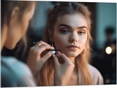 Acrylglas - Vrouwen - Makeup - Sierraden - 100x75 cm Foto op Acrylglas (Wanddecoratie op Acrylaat)