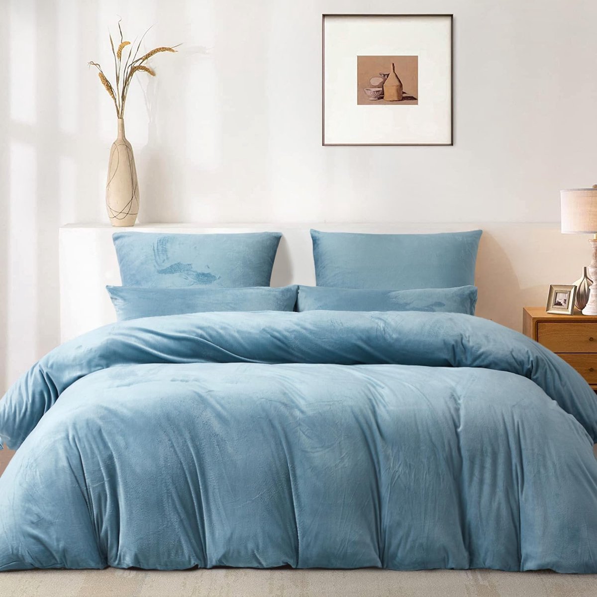 PARADISE STAR Teddy Fleece Duvet Cover Set with Bedding and Matching PARADISE STAR Teddy Fleece Duvet Cover Set with Bedding and Matching
