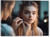 Acrylglas - Vrouwen - Makeup - Sierraden - 40x30 cm Foto op Acrylglas (Wanddecoratie op Acrylaat)