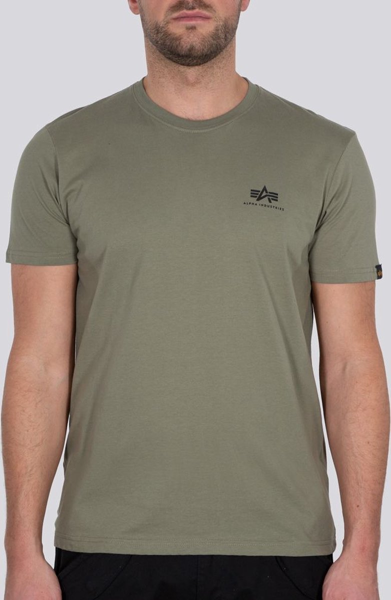 Alpha Industries T-Shirt Basic Small Logo Olive-2XL