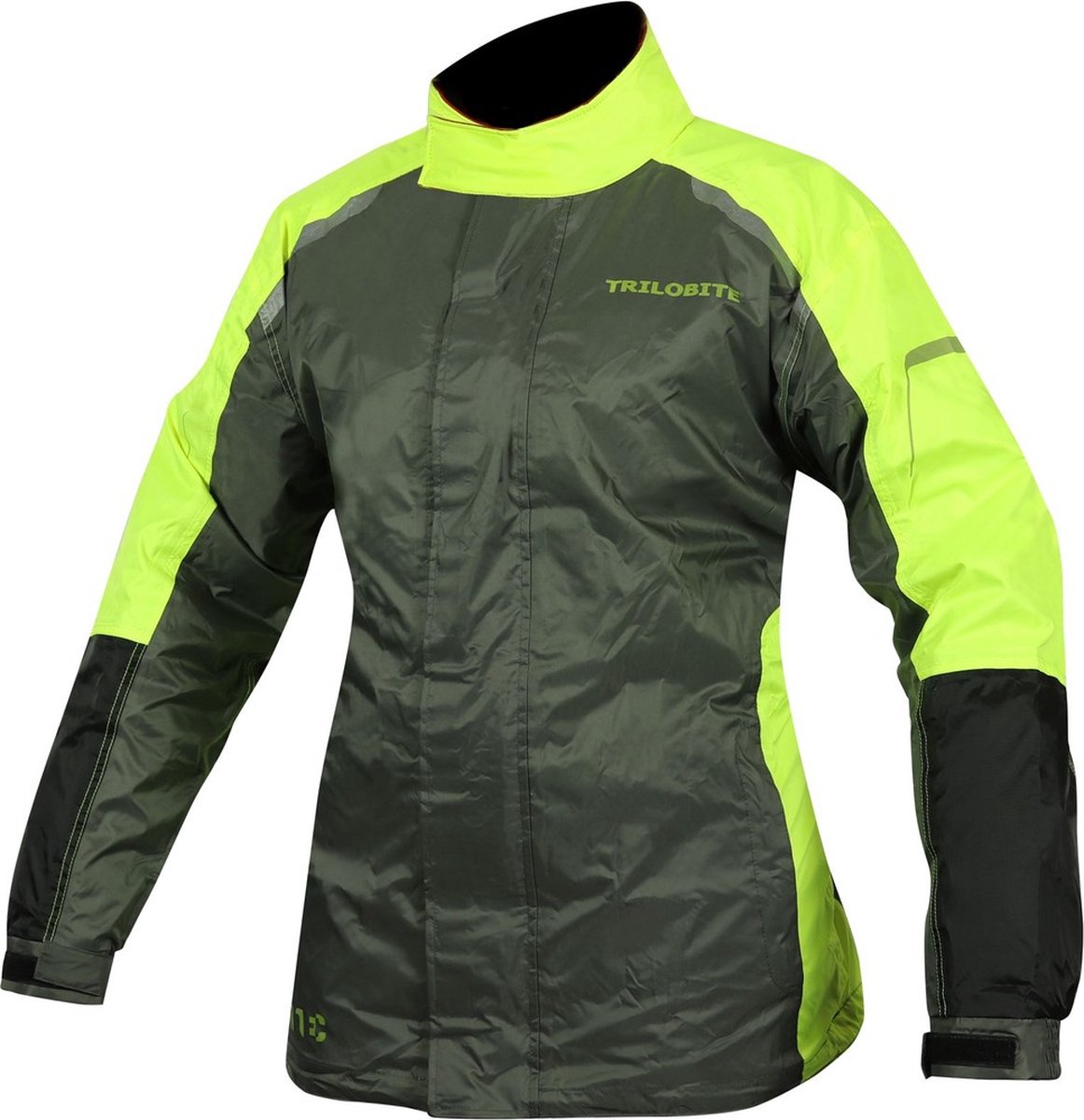 Trilobite Regenjas Raintec dames grijs/fluogeel