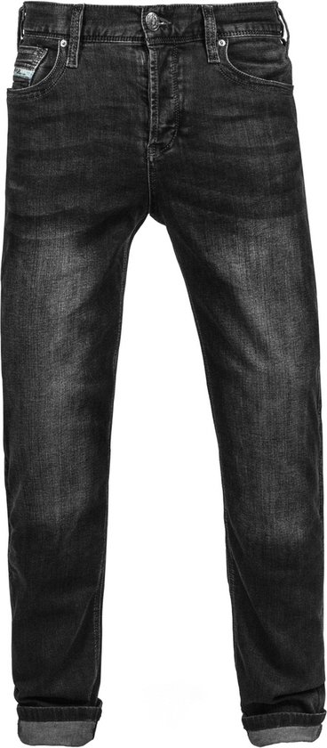 JOHN DOE DENIM BLACK USED KEVLAR JEANS-28/32 - Maat - Broek