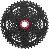 Cassette 10 speed Sunrace CSMX3 11-46T - zwart/rood