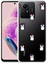 Cazy Hoesje geschikt voor Xiaomi Redmi Note 12S Penguin Chillin