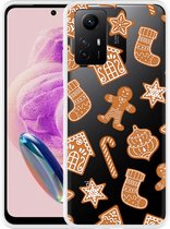 Cazy Hoesje geschikt voor Xiaomi Redmi Note 12S Christmas Cookies