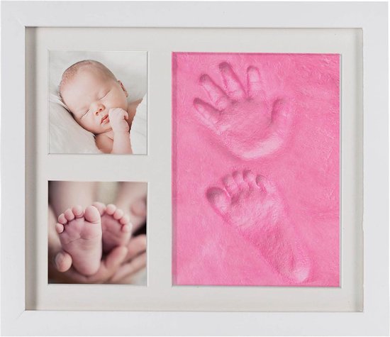 Afdrukplaatje Complete Set, Gipsafdruk Baby Hand En Voet | 3D Fotolijst Baby Afdrukset Gibsafdrukset Baby Hand En Voet Afbeeldingen Set Met