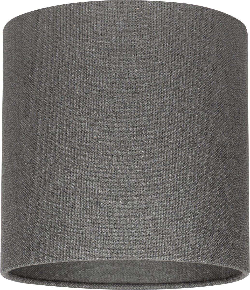 Milano lampenkap stof - grijs transparant Ø 25 cm - 25 cm hoog