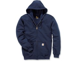 Carhartt Midweight Zip Hooded Sweatshirt New Navy Heren Size : XL
