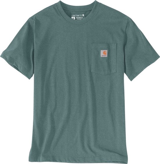 Carhartt K87 Pocket S/S T-Shirt Sea Pine Heather-XL