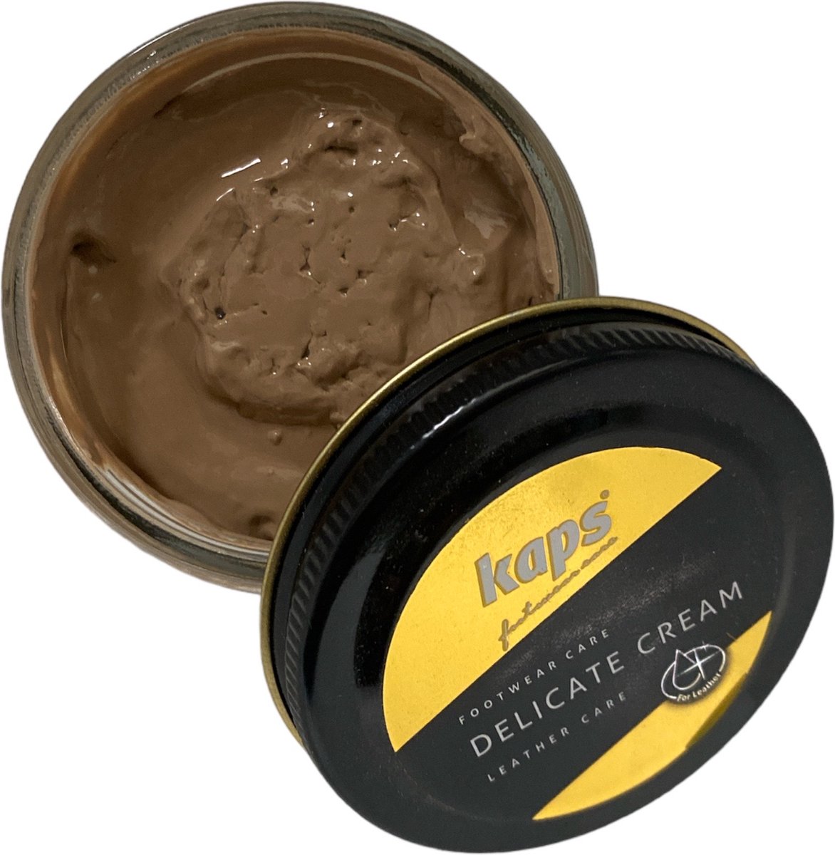 Kaps Schoencreme - schoensmeer - verzorgt het leer en geeft glans - (138) Midden Beige - 50ml
