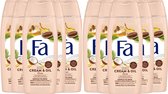 Fa Gel Douche - Crème & Huile - Beurre de Cacao & Huile de Coco - 10 x 250 ml