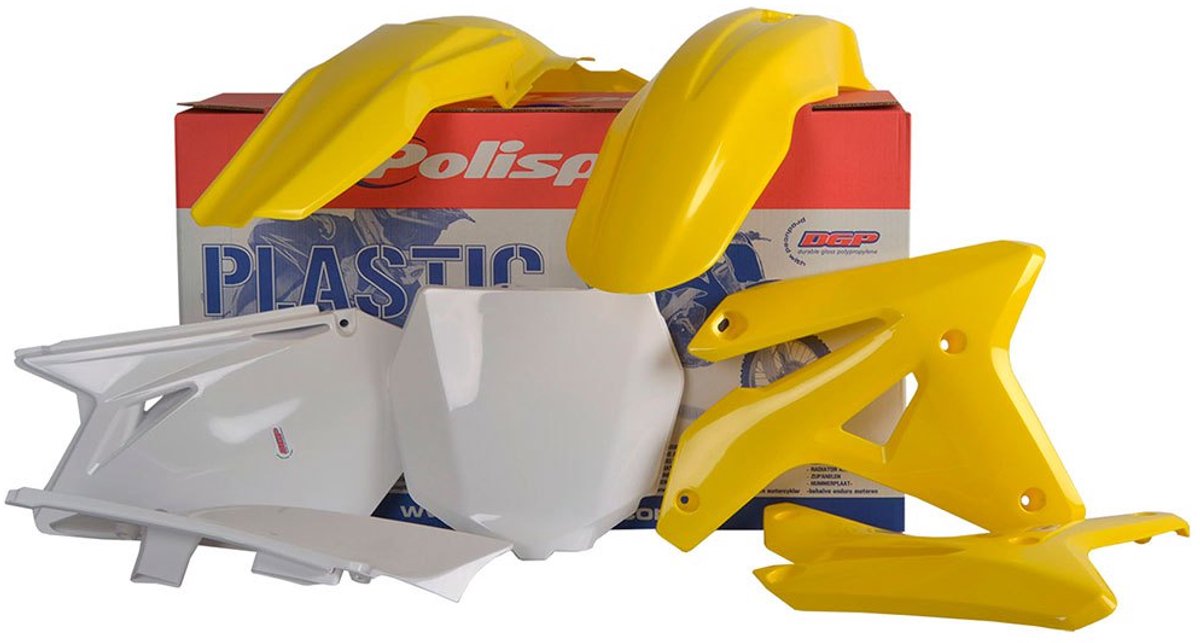 Polisport Off Road Mx Suzuki Rmz450 07 90124 Plastic Set Geel,Wit