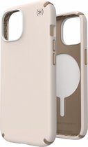 Geschikt voor Speck Apple iPhone 15 Presidio2 Pro Back Cover Hoesje Geschikt voor Mag - Beige