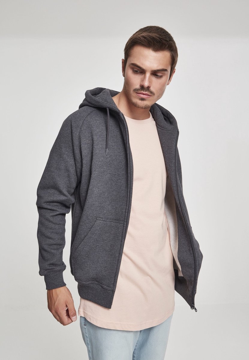 Urban Classics Zip Vest met capuchon 2XL Grijs