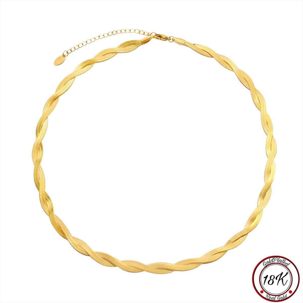 AMAR Pragna gouden ketting voor dames en heren, 925/585