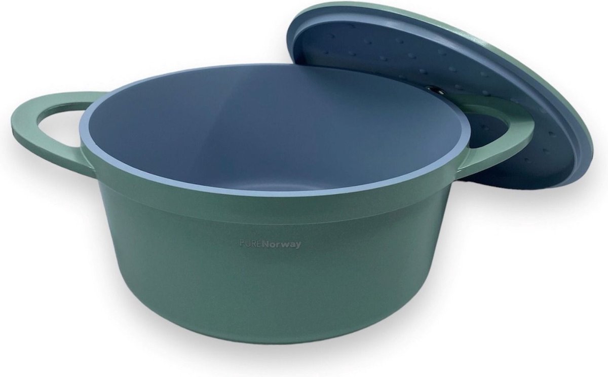 Pure Norway - Water groen - Casserole -24CM - braadpan