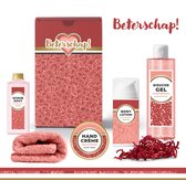 Geschenkset "Beterschap" - 5 producten - 610 gram | Cadeau voor Haar - Cadeautje - Giftset Geschenk set box - Roze