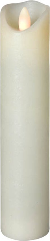 Bougie de Cire LED SOMPEX SHINE | ivoire | mat | P : 5 cm H : 22,5 cm | Télécommandé | minuterie