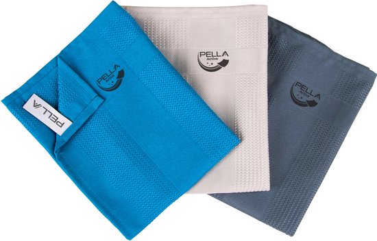 PELLA-NIEUWE formule-Pella Active 3 schoonmaakdoeken-microvezel doek-streeploos-pella doek-autodoek-wonderdoek-chloorproof-poetsmiddelen cadeau geven