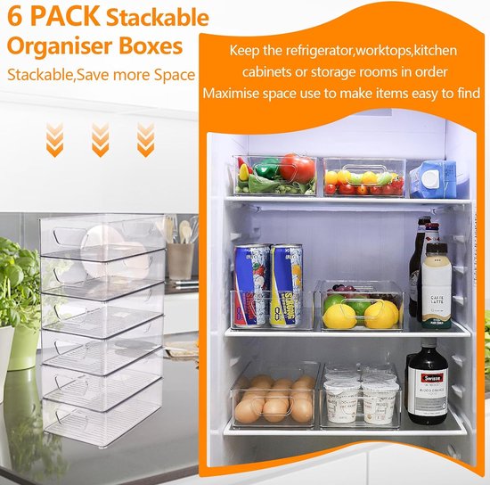 Transparante koelkast organizer set kopen? Slim gekozen