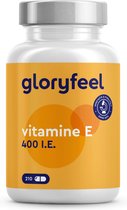 gloryfeel - Vitamine E 210 capsules - 400 IE bioactieve vitamine E per capsule - Hooggedoseerd voor 7 maanden voorziening