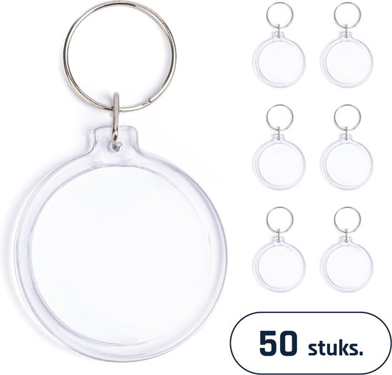 Foto Sleutelhanger rond - Sleutelhangers - Plexiglas - 50 stuks