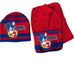 Sonic Set muts, sjaal en handschoenen, Power Up - ONE SIZE 3-6 jr - Acryl / Elastaan