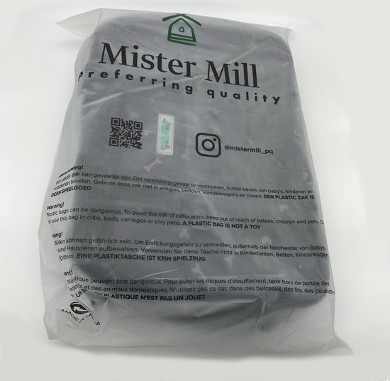 Mister Mill Reistas Hond Kat - Trainingstas - Transporttas - Bagage Organizers - Travelbag Pets - Zwart/Grijs met Botjes print - Mister Mill