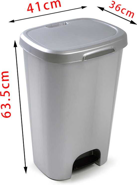 Iris Ohyama, Set van 2, stapelladen, 45 L, koppelbaar, met deksel, keuken, garage - Recycling Bin RP-4 - Grijs / Zwart Iris Ohyama, Set van 2, stapelladen, 45 L, koppelbaar, met deksel, keuken, garage - Recycling Bin RP-4 - Grijs / Zwart