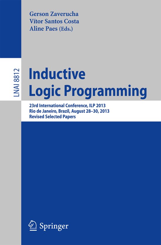 Inductive Logic Programming - cover