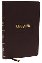 KJV Holy Bible Large Print Center-Column Reference Bible, Brown Leathersoft with Thumb Indexing, 53,000 Cross References, Red Letter, Comfort Print: King James Version