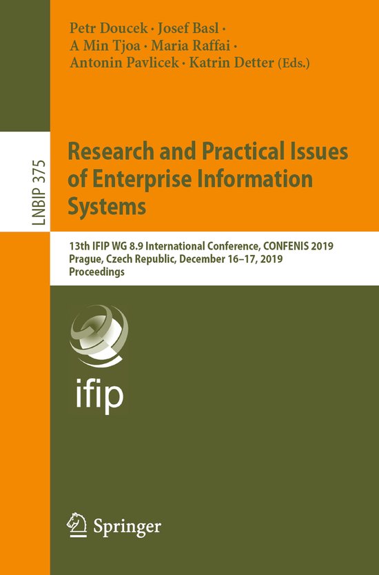 Lecture Notes in Business Information Processing375- Researc ... - cover