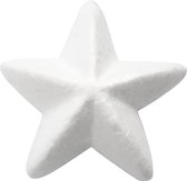 Styropor [ piepschuim ] sterren, b: 10 cm 30 stuks, iets ronde hoeken. OP=OP