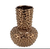 Jeddah - Vase - Bronze - L 21x29cm - Points - Brillant - Faïence