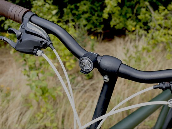 Simson Flexibele fietsverlichting - lichtgewicht - mat zwart - siliconen bevestiging - inclusief batterijen — afbeelding 3