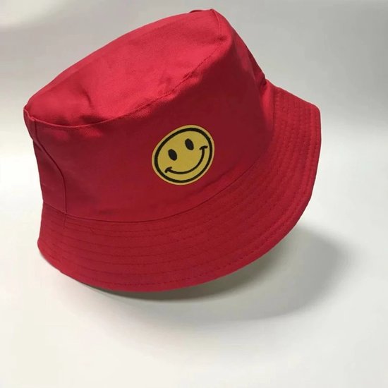 Bucket hat - Vissershoedje Zonnehoedje - Smiley Hoedje LOUZIR