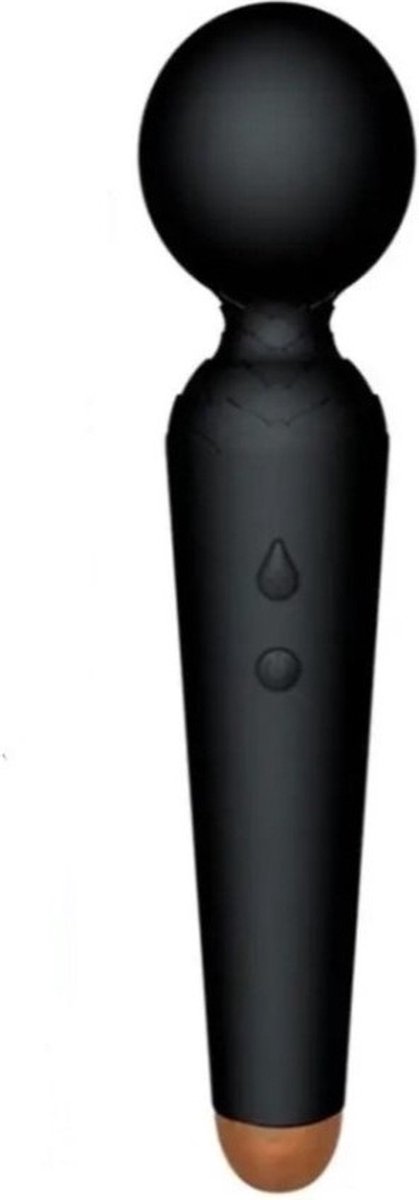 JoyPark Wand Vibrator - Design Vibrator - Clitoris Stimulatie - Waterproof - USB-rechargeable - 10 standen - Sex Toys voor Vrouwen - Massage Wand - Kleur: Zwart