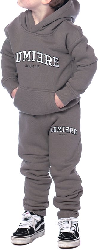 Lumi3re kids Sportif Kids Trainingspak Dark Grey bol