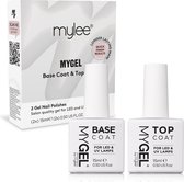 Mylee Gel - Vernis à ongles Top & Base Coat 15 ml UV/ LED Nail Art Manucure Pédicure pour un usage professionnel et domestique - Longue durée et facile à appliquer