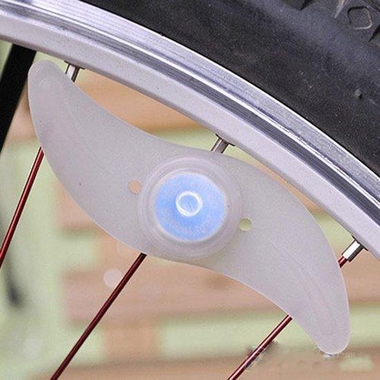 CHPN - Spaakverlichting - Fietsverlichting - Lampjes in spaken - Cadeau - Blauw licht - Zichtbaar in het verkeer - Kinderfiets lampjes — afbeelding 2
