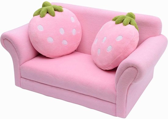HOMdotCOM Kinderbank Strawberry Strawberry Sofa bol