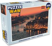 Puzzel Zonsondergang - Porto - Portugal - Legpuzzel - Puzzel 500 stukjes